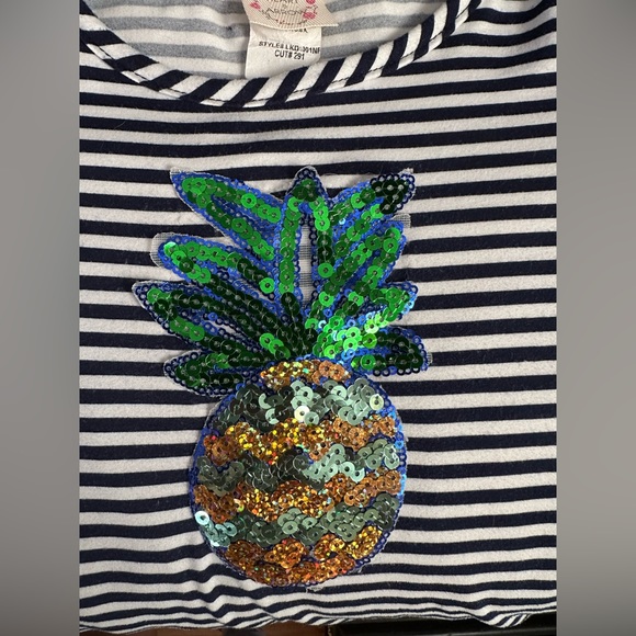 Heart & Arrow Pineapple/Stripe dress - Picture 2 of 4